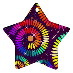 Abstract Background Spiral Colorful Ornament (star) by HermanTelo