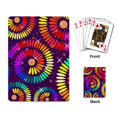 Abstract Background Spiral Colorful Playing Cards Single Design