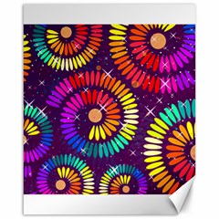 Abstract Background Spiral Colorful Canvas 16  X 20 