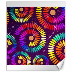 Abstract Background Spiral Colorful Canvas 20  X 24 