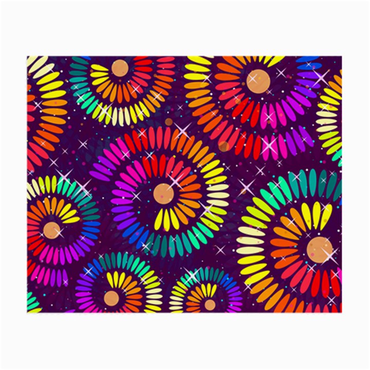 Abstract Background Spiral Colorful Small Glasses Cloth (2-Side)