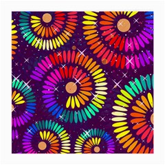 Abstract Background Spiral Colorful Medium Glasses Cloth