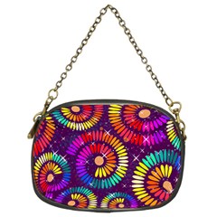 Abstract Background Spiral Colorful Chain Purse (two Sides)