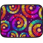 Abstract Background Spiral Colorful Fleece Blanket (Mini) 35 x27  Blanket