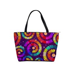 Abstract Background Spiral Colorful Classic Shoulder Handbag