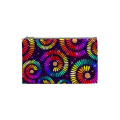 Abstract Background Spiral Colorful Cosmetic Bag (small)