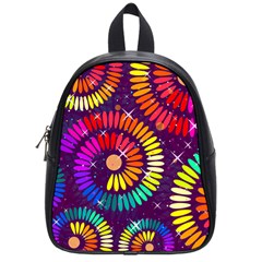 Abstract Background Spiral Colorful School Bag (small)