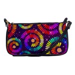 Abstract Background Spiral Colorful Shoulder Clutch Bag Front