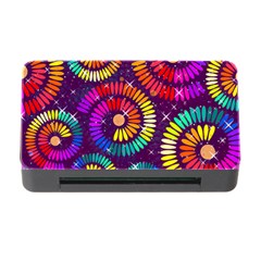 Abstract Background Spiral Colorful Memory Card Reader With Cf