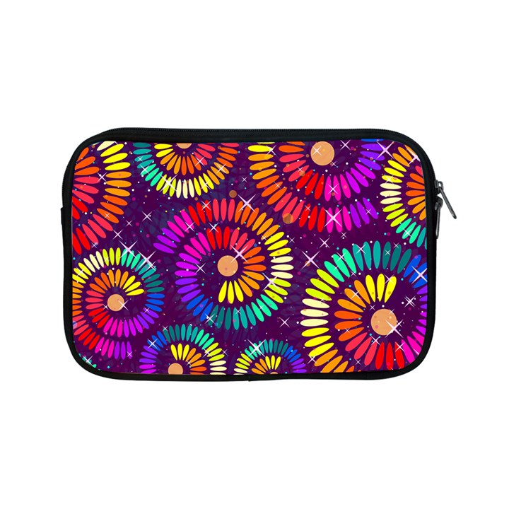 Abstract Background Spiral Colorful Apple iPad Mini Zipper Cases