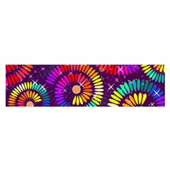 Abstract Background Spiral Colorful Satin Scarf (oblong)