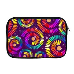 Abstract Background Spiral Colorful Apple Macbook Pro 17  Zipper Case