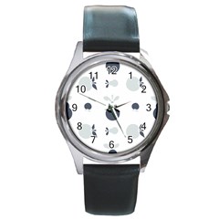 Apples Pears Continuous Round Metal Watch by HermanTelo