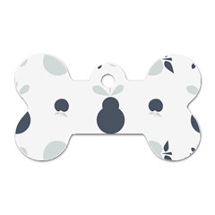 Apples Pears Continuous Dog Tag Bone (one Side)