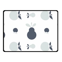 Apples Pears Continuous Fleece Blanket (small)