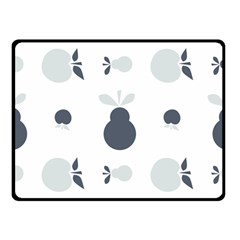 Apples Pears Continuous Double Sided Fleece Blanket (small) 