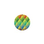 Background Colorful Geometric Triangle 1  Mini Magnets Front