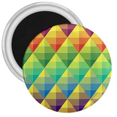 Background Colorful Geometric Triangle 3  Magnets by HermanTelo