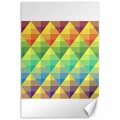 Background Colorful Geometric Triangle Canvas 24  X 36 