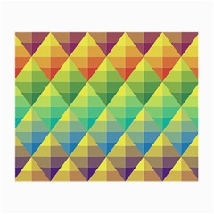 Background Colorful Geometric Triangle Small Glasses Cloth (2-side)