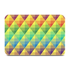 Background Colorful Geometric Triangle Plate Mats