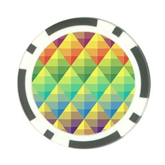 Background Colorful Geometric Triangle Poker Chip Card Guard