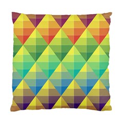 Background Colorful Geometric Triangle Standard Cushion Case (one Side)