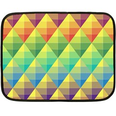 Background Colorful Geometric Triangle Fleece Blanket (mini)