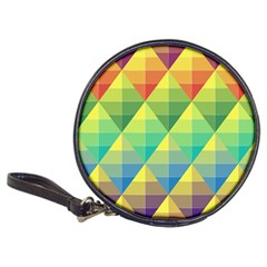 Background Colorful Geometric Triangle Classic 20-cd Wallets