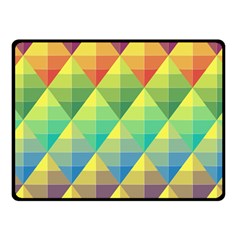 Background Colorful Geometric Triangle Fleece Blanket (small)