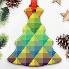 Background Colorful Geometric Triangle Ornament (christmas Tree) 