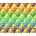 Background Colorful Geometric Triangle Deluxe Canvas 14  x 11  (Stretched) 14  x 11  x 1.5  Stretched Canvas