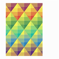 Background Colorful Geometric Triangle Small Garden Flag (two Sides)