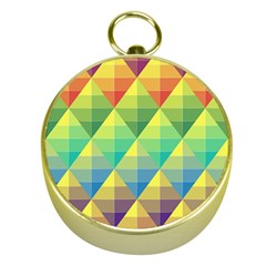 Background Colorful Geometric Triangle Gold Compasses