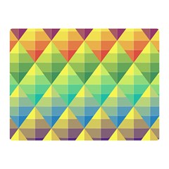 Background Colorful Geometric Triangle Double Sided Flano Blanket (mini) 