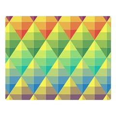 Background Colorful Geometric Triangle Double Sided Flano Blanket (large) 