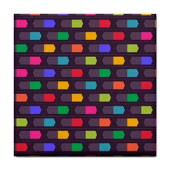 Background Colorful Geometric Tile Coasters