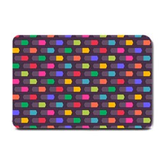 Background Colorful Geometric Small Doormat  by HermanTelo