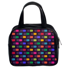 Background Colorful Geometric Classic Handbag (Two Sides)