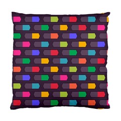 Background Colorful Geometric Standard Cushion Case (two Sides)