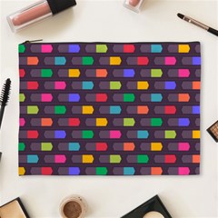 Background Colorful Geometric Cosmetic Bag (xl)