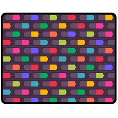 Background Colorful Geometric Fleece Blanket (Medium) 