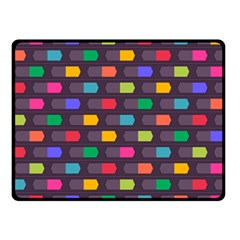 Background Colorful Geometric Fleece Blanket (Small)