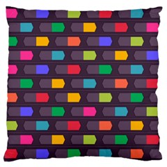 Background Colorful Geometric Large Cushion Case (one Side)