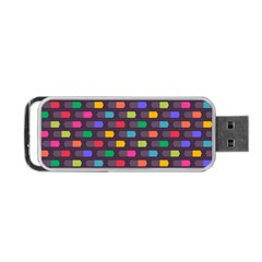 Background Colorful Geometric Portable Usb Flash (two Sides)