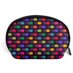 Background Colorful Geometric Accessory Pouch (Large)