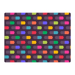 Background Colorful Geometric Double Sided Flano Blanket (mini)  by HermanTelo