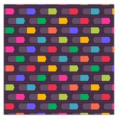 Background Colorful Geometric Large Satin Scarf (square)