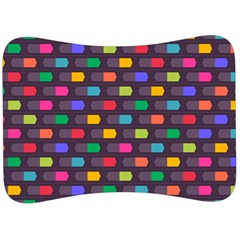 Background Colorful Geometric Velour Seat Head Rest Cushion