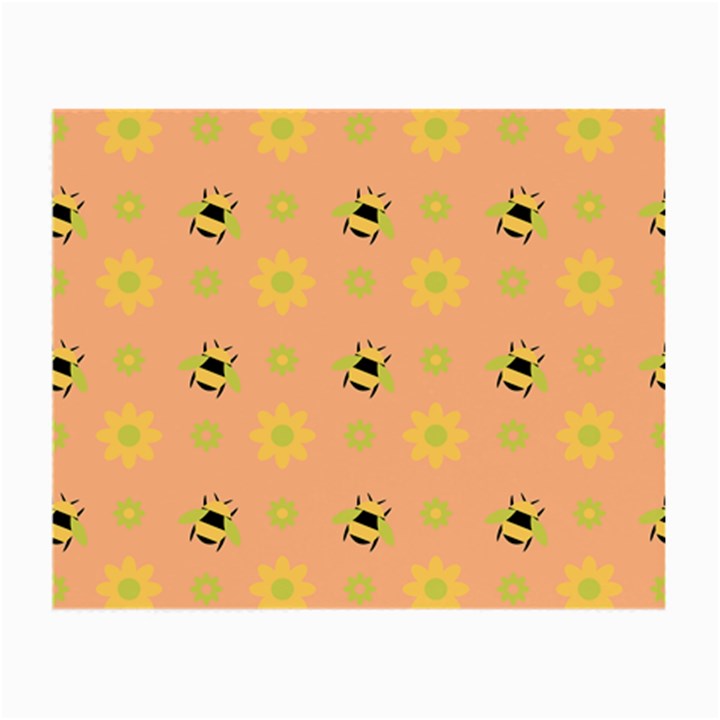 Bee Bug Nature Wallpaper Small Glasses Cloth (2-Side)